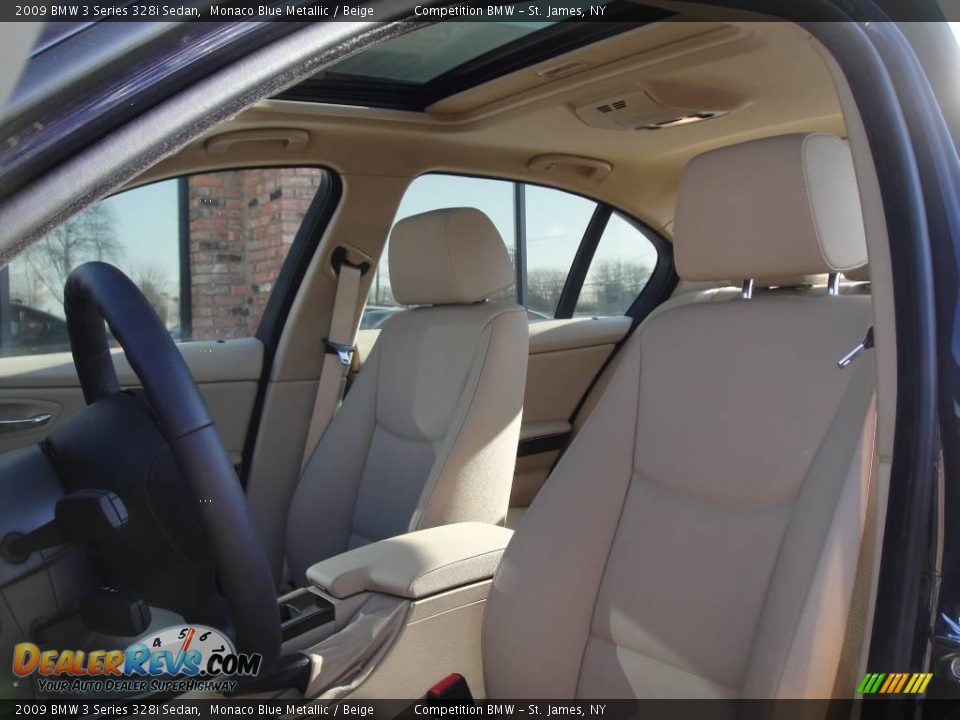 2009 BMW 3 Series 328i Sedan Monaco Blue Metallic / Beige Photo #9