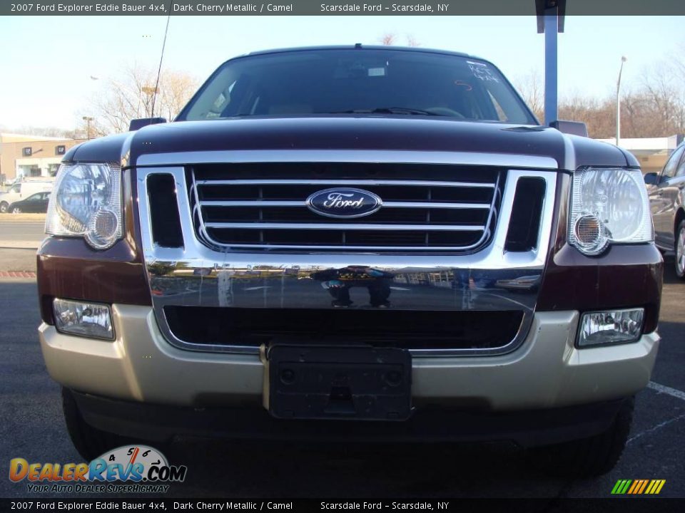 2007 Ford Explorer Eddie Bauer 4x4 Dark Cherry Metallic / Camel Photo #2