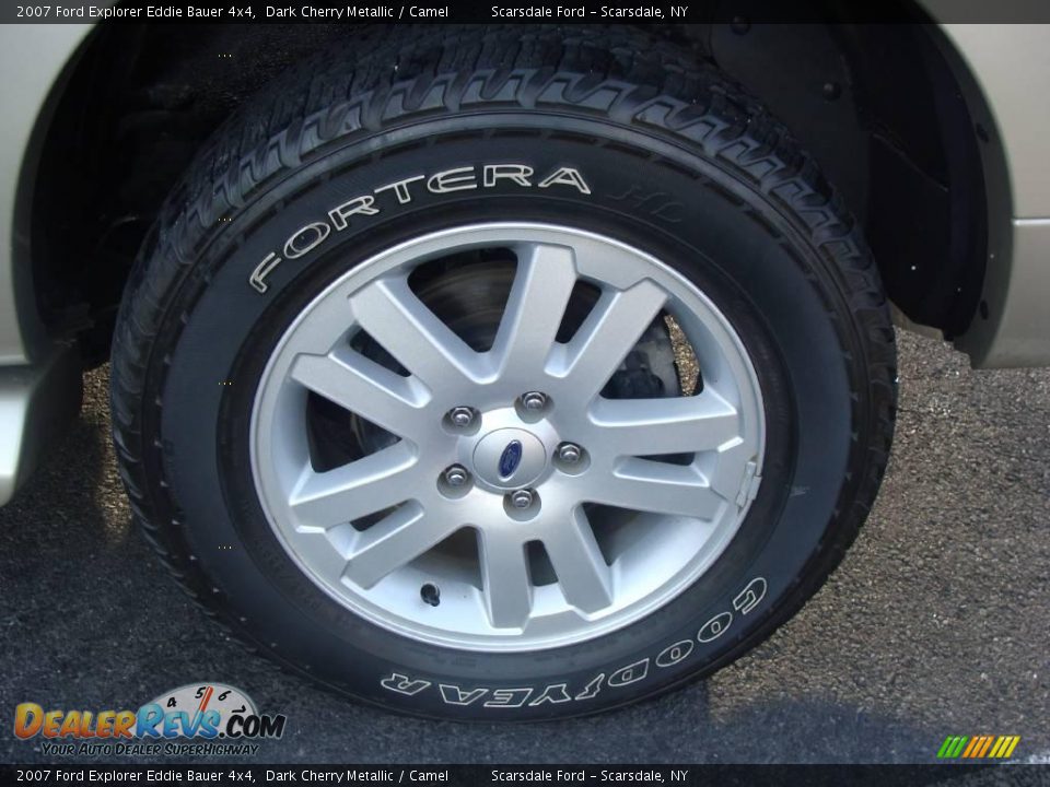 2007 Ford Explorer Eddie Bauer 4x4 Dark Cherry Metallic / Camel Photo #7