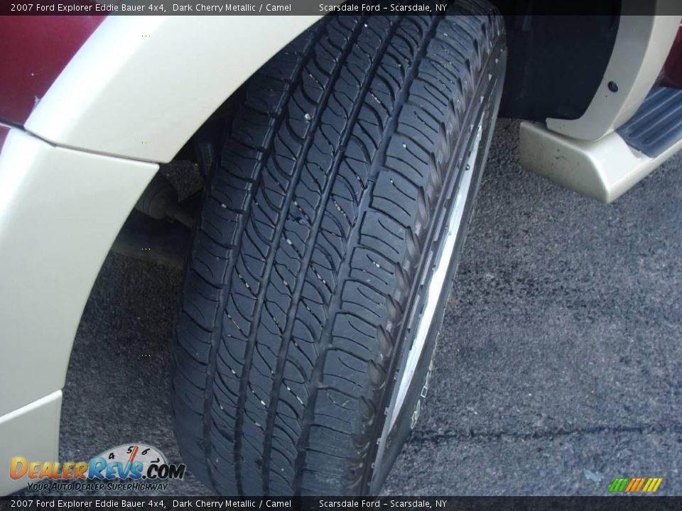 2007 Ford Explorer Eddie Bauer 4x4 Dark Cherry Metallic / Camel Photo #9