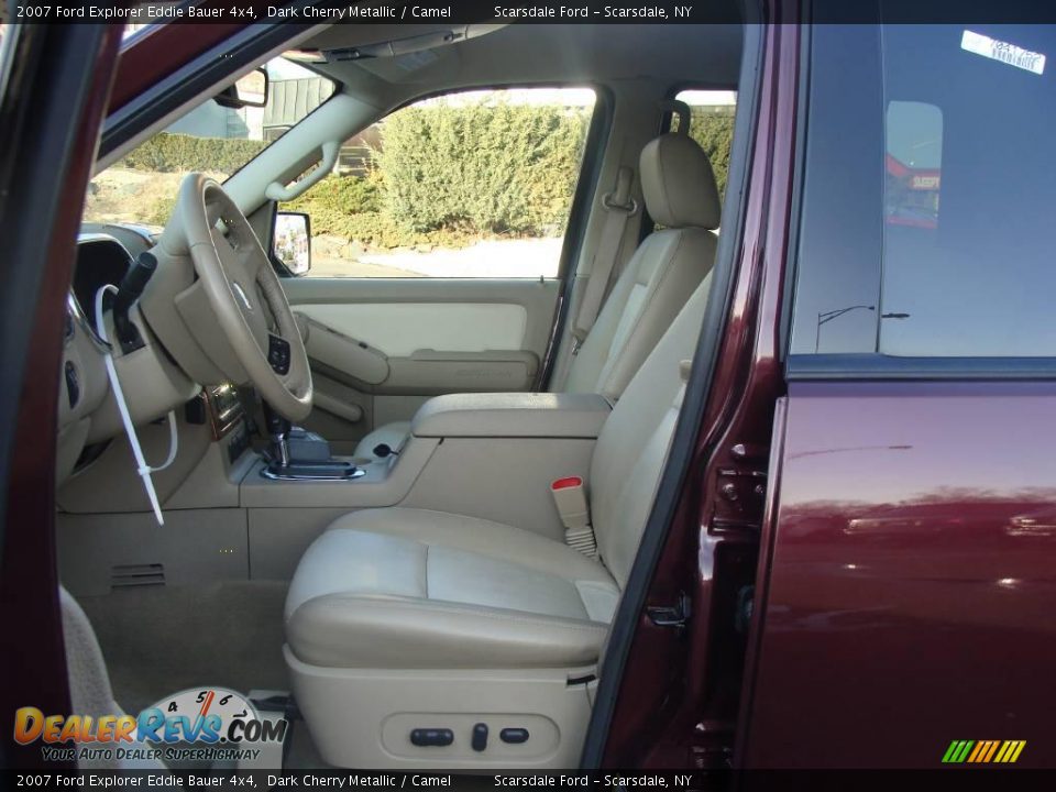 2007 Ford Explorer Eddie Bauer 4x4 Dark Cherry Metallic / Camel Photo #12