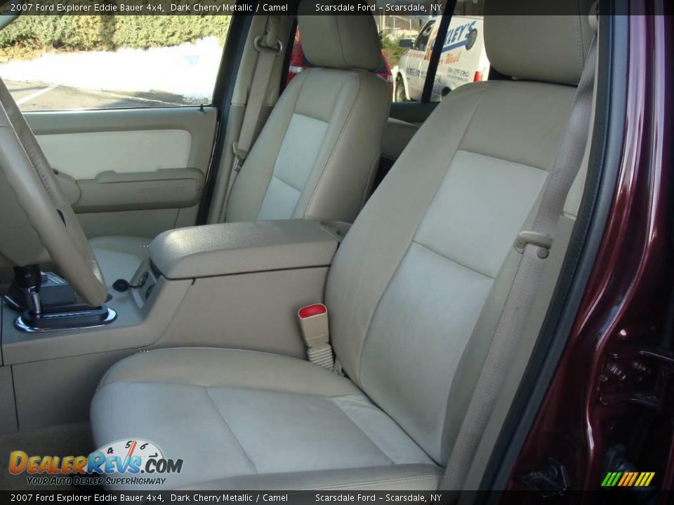 2007 Ford Explorer Eddie Bauer 4x4 Dark Cherry Metallic / Camel Photo #14