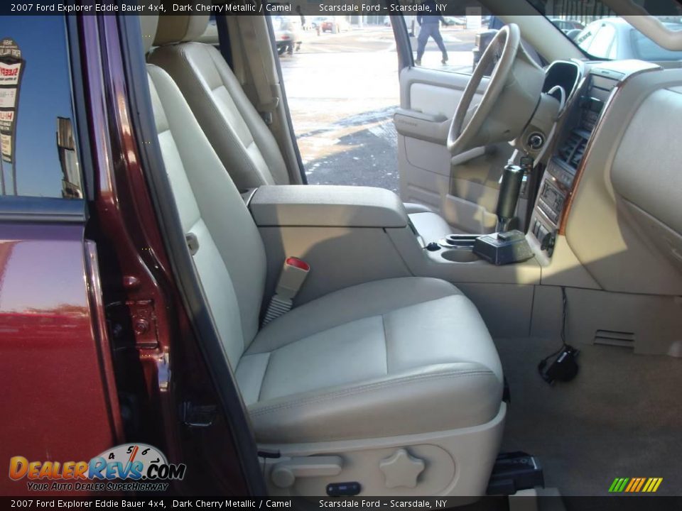 2007 Ford Explorer Eddie Bauer 4x4 Dark Cherry Metallic / Camel Photo #15