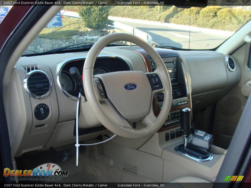 2007 Ford Explorer Eddie Bauer 4x4 Dark Cherry Metallic / Camel Photo #18