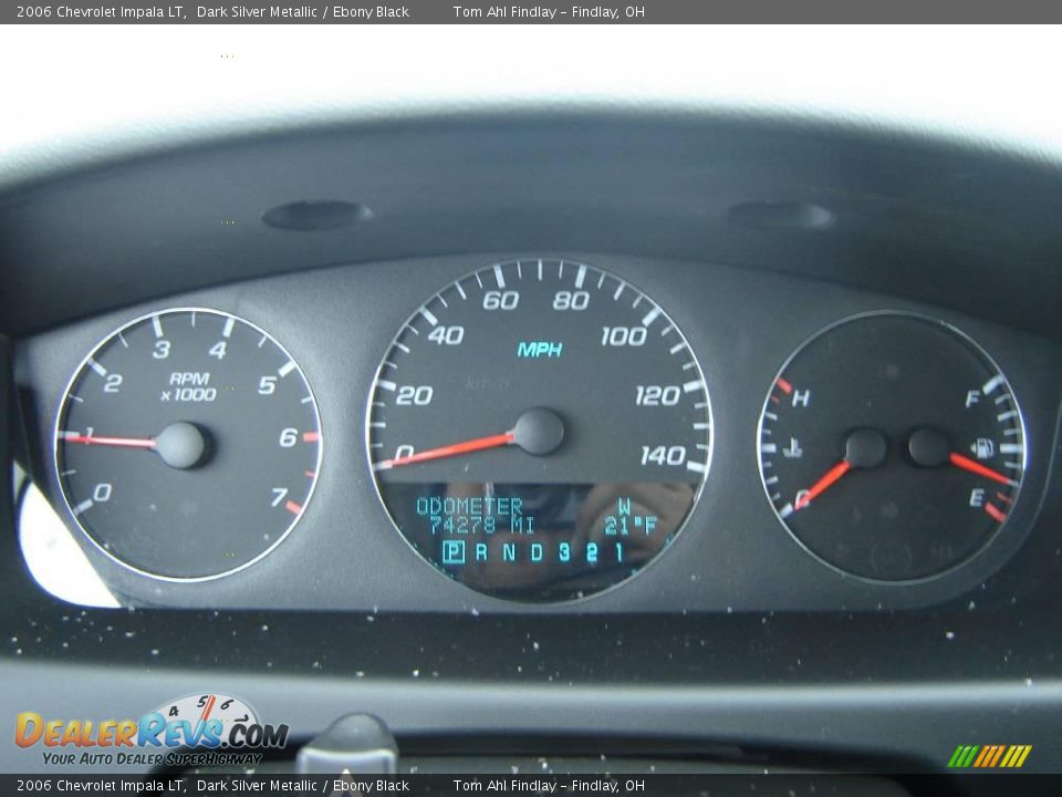 2006 Chevrolet Impala LT Dark Silver Metallic / Ebony Black Photo #14