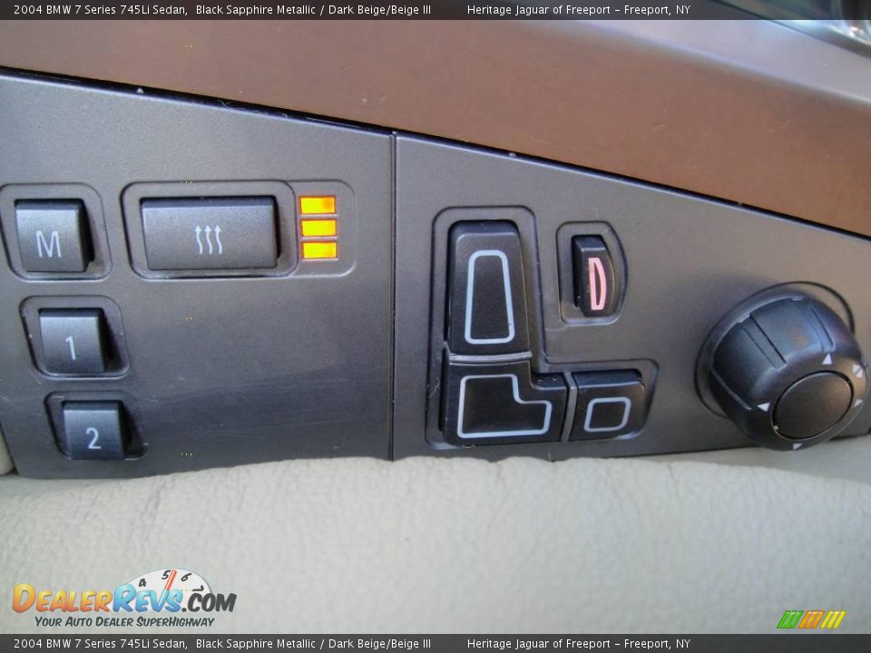 2004 BMW 7 Series 745Li Sedan Black Sapphire Metallic / Dark Beige/Beige III Photo #28