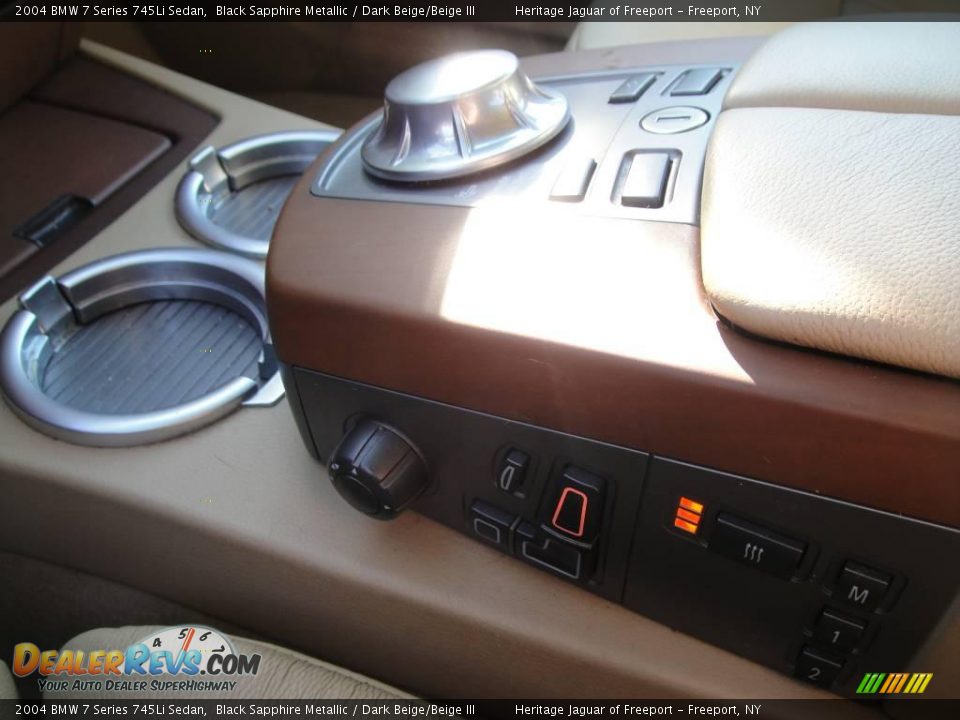 2004 BMW 7 Series 745Li Sedan Black Sapphire Metallic / Dark Beige/Beige III Photo #30