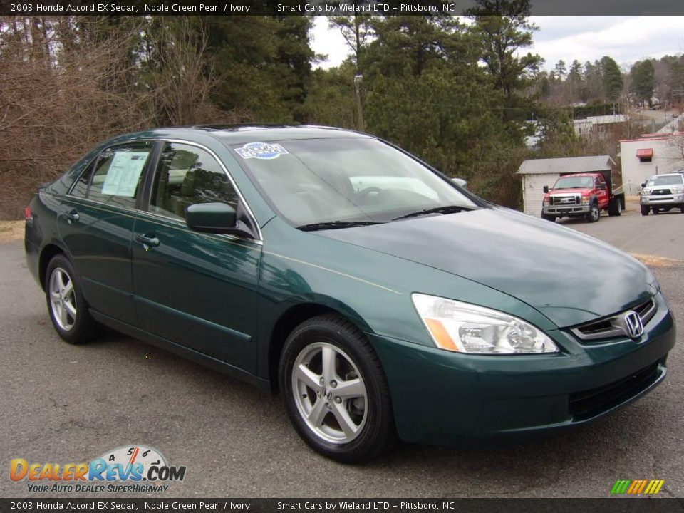 2003 Honda Accord EX Sedan Noble Green Pearl / Ivory Photo #3
