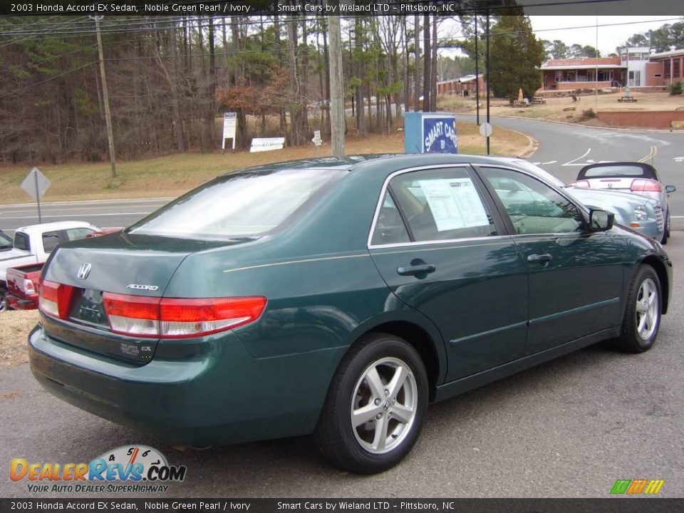 2003 Honda Accord EX Sedan Noble Green Pearl / Ivory Photo #4