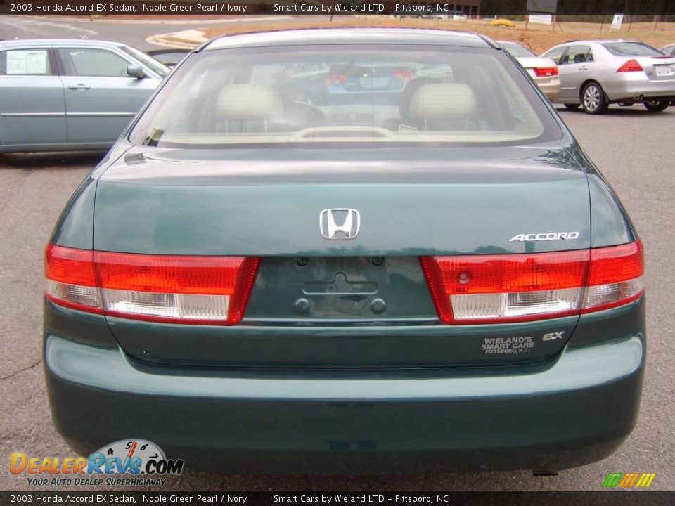 2003 Honda Accord EX Sedan Noble Green Pearl / Ivory Photo #5