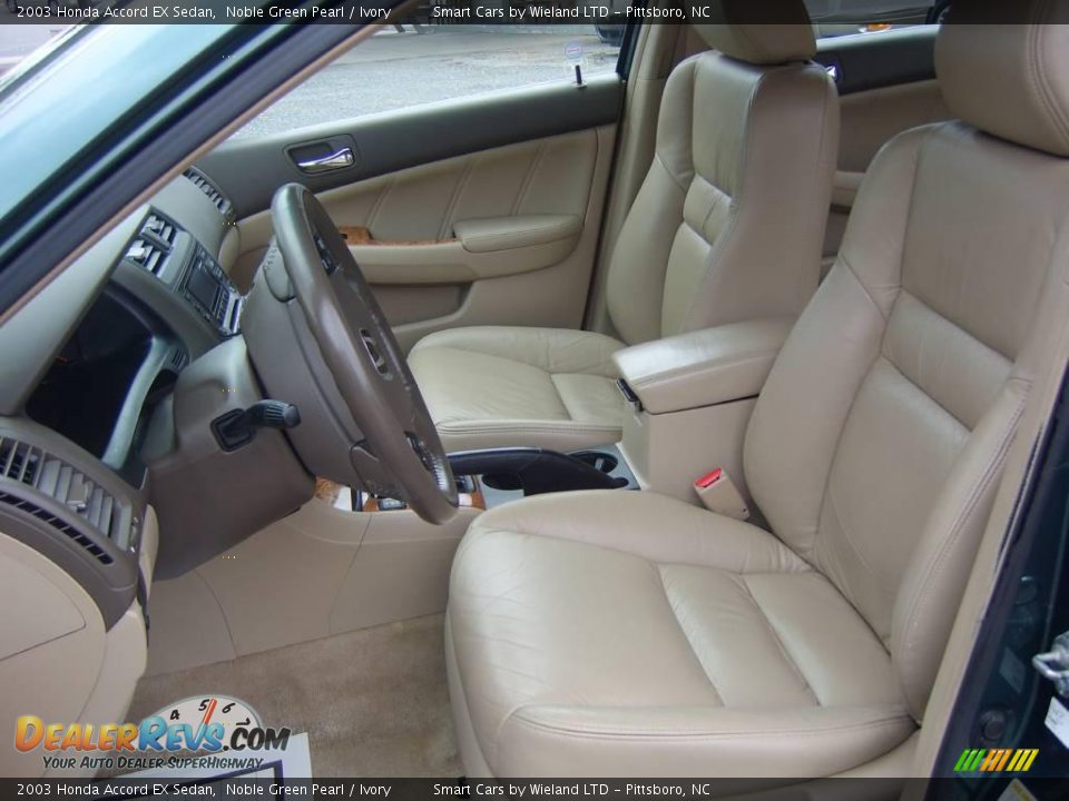 2003 Honda Accord EX Sedan Noble Green Pearl / Ivory Photo #10