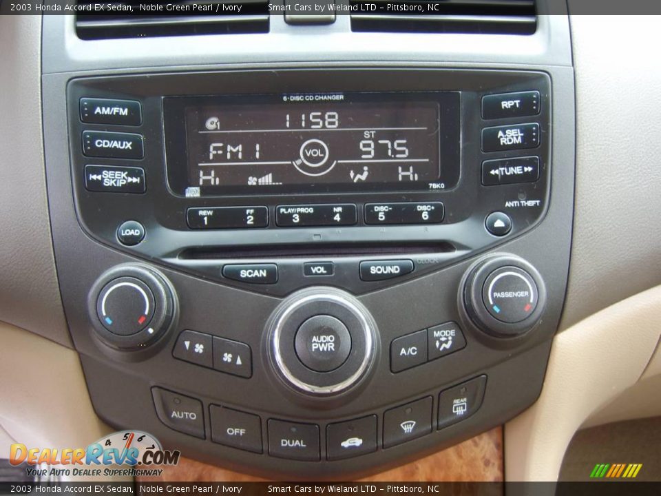 2003 Honda Accord EX Sedan Noble Green Pearl / Ivory Photo #14
