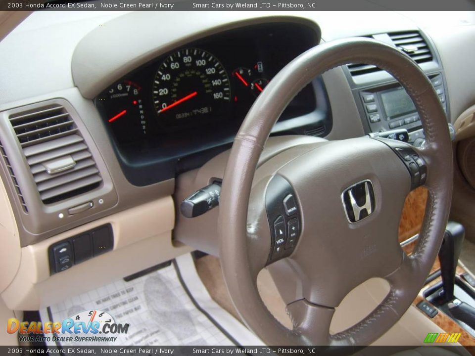 2003 Honda Accord EX Sedan Noble Green Pearl / Ivory Photo #16