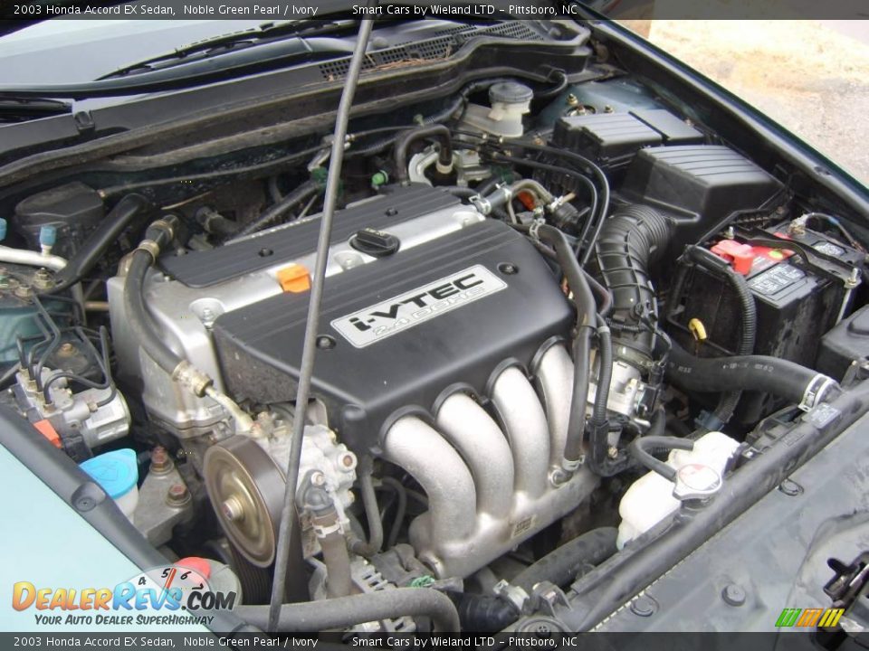 2003 Honda Accord EX Sedan Noble Green Pearl / Ivory Photo #20