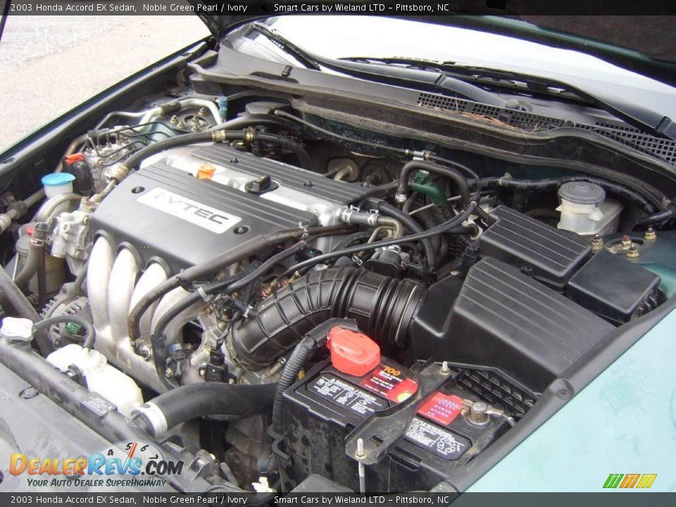 2003 Honda Accord EX Sedan Noble Green Pearl / Ivory Photo #21