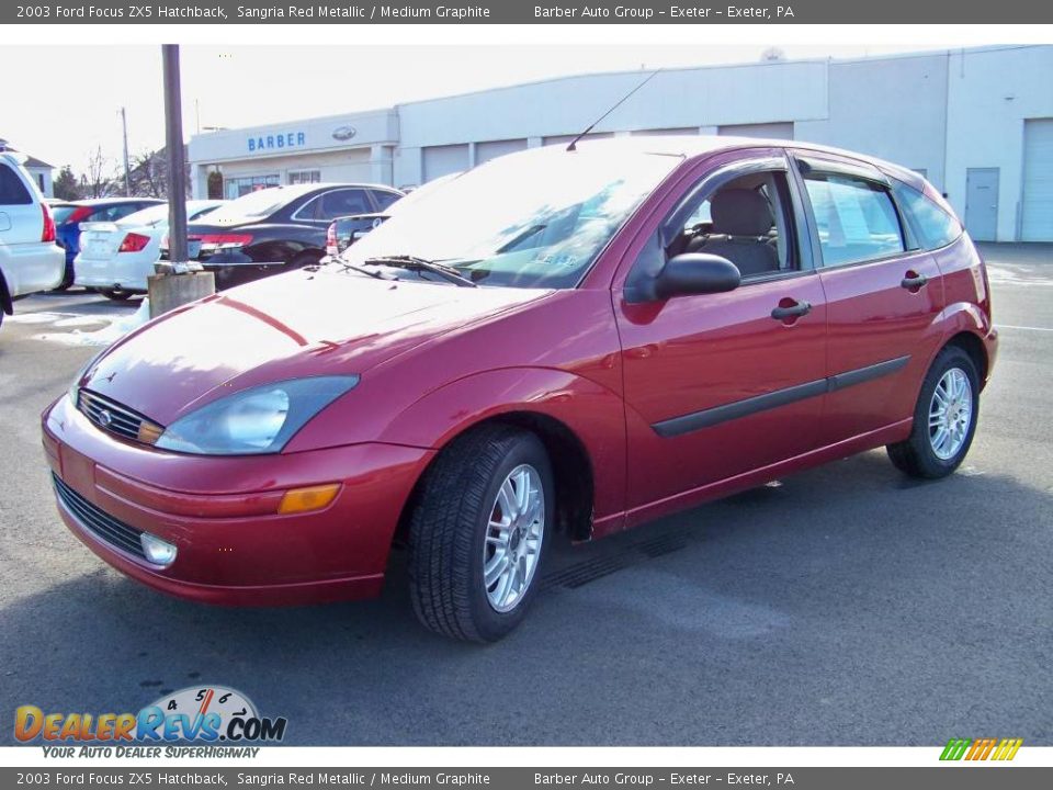 2003 Ford Focus ZX5 Hatchback Sangria Red Metallic / Medium Graphite Photo #1