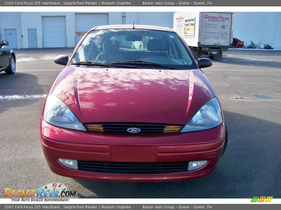 2003 Ford Focus ZX5 Hatchback Sangria Red Metallic / Medium Graphite Photo #2