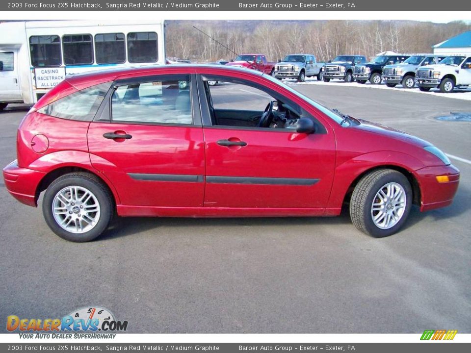 2003 Ford Focus ZX5 Hatchback Sangria Red Metallic / Medium Graphite Photo #4