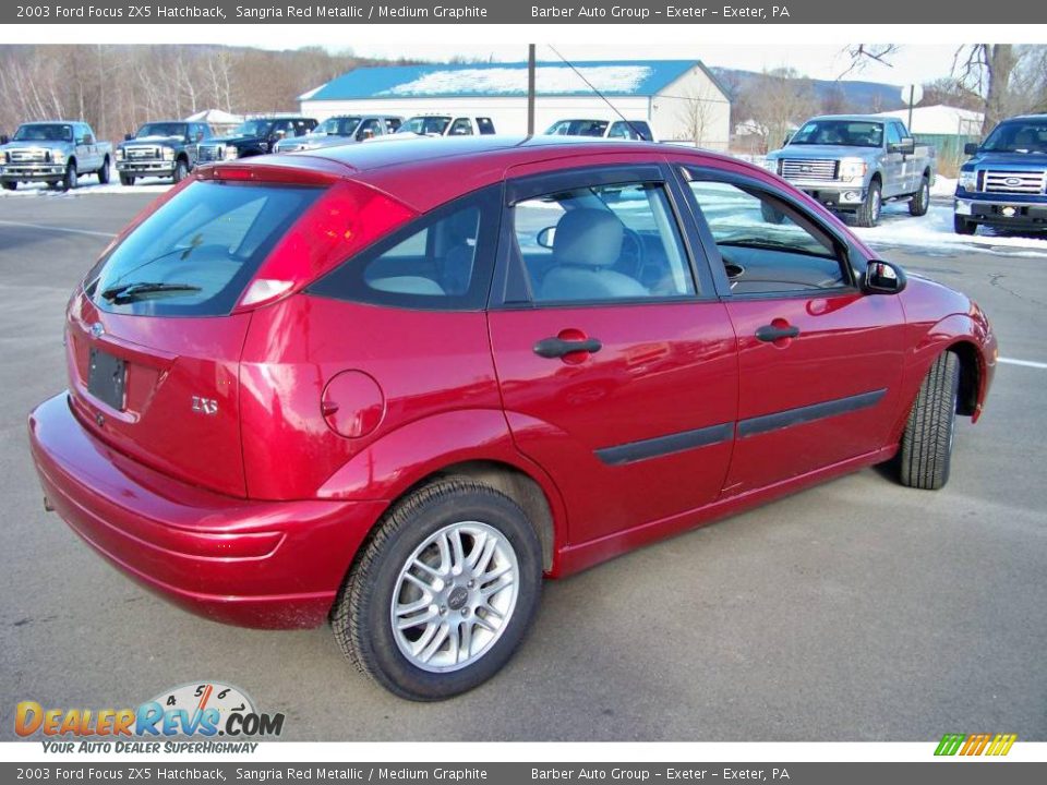 2003 Ford Focus ZX5 Hatchback Sangria Red Metallic / Medium Graphite Photo #5