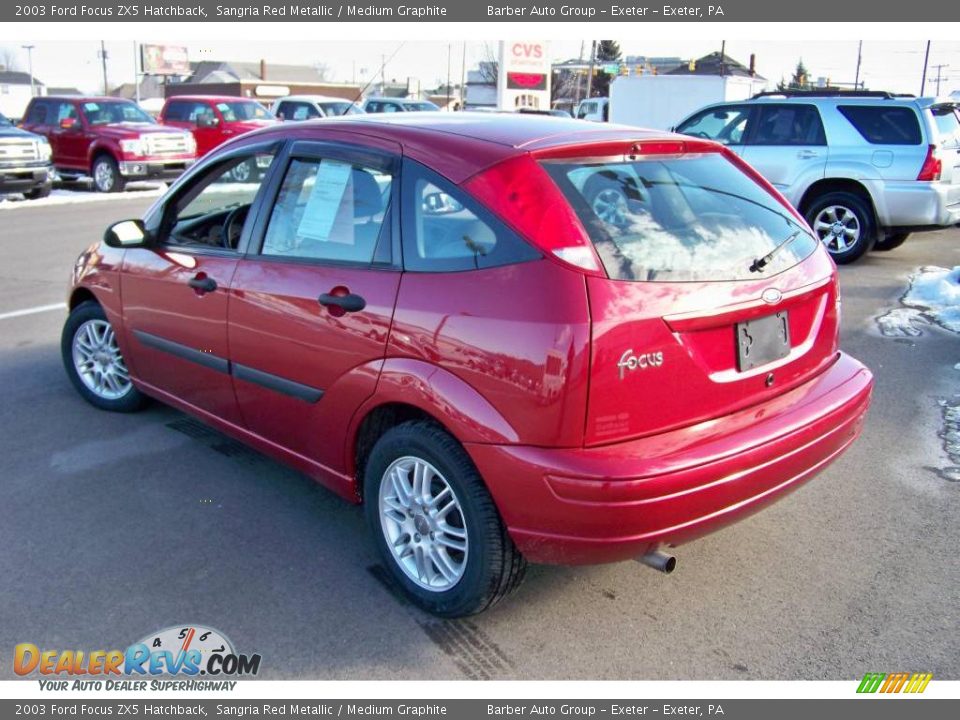 2003 Ford Focus ZX5 Hatchback Sangria Red Metallic / Medium Graphite Photo #7