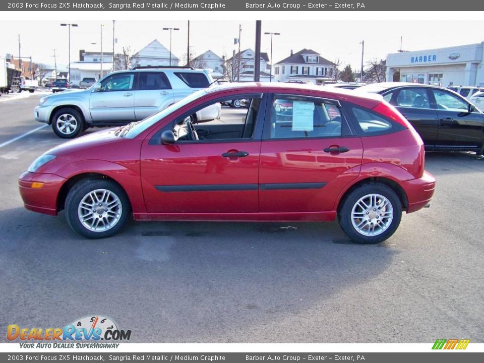2003 Ford Focus ZX5 Hatchback Sangria Red Metallic / Medium Graphite Photo #8