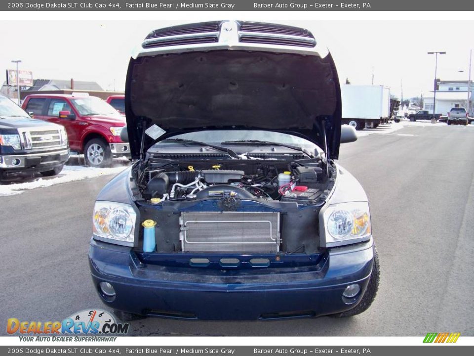 2006 Dodge Dakota SLT Club Cab 4x4 Patriot Blue Pearl / Medium Slate Gray Photo #20