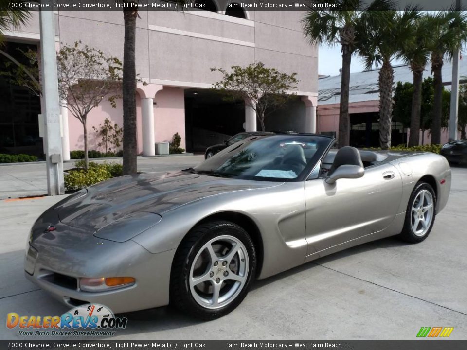2000 Chevrolet Corvette Convertible Light Pewter Metallic / Light Oak Photo #1