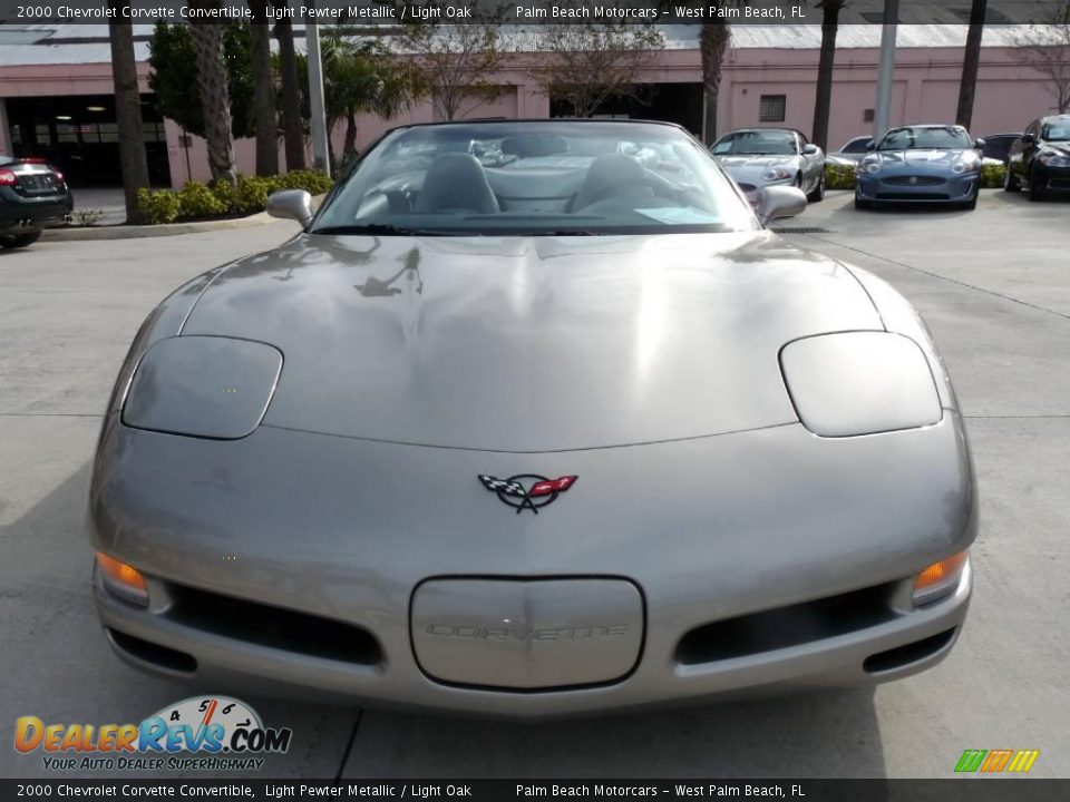 2000 Chevrolet Corvette Convertible Light Pewter Metallic / Light Oak Photo #2