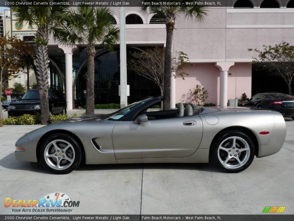 2000 Chevrolet Corvette Convertible Light Pewter Metallic / Light Oak Photo #3