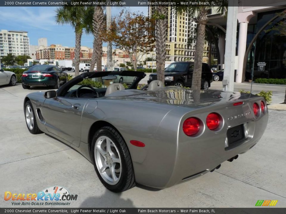 2000 Chevrolet Corvette Convertible Light Pewter Metallic / Light Oak Photo #4