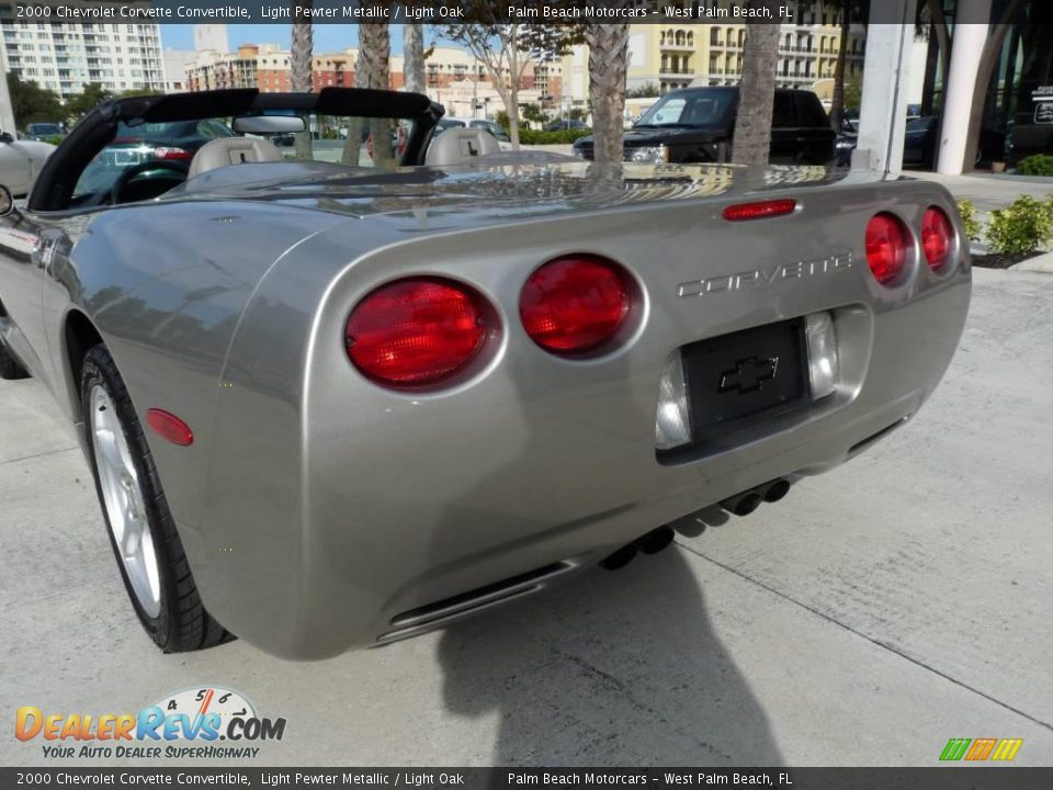 2000 Chevrolet Corvette Convertible Light Pewter Metallic / Light Oak Photo #7