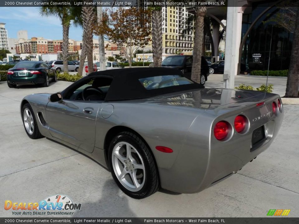 2000 Chevrolet Corvette Convertible Light Pewter Metallic / Light Oak Photo #14