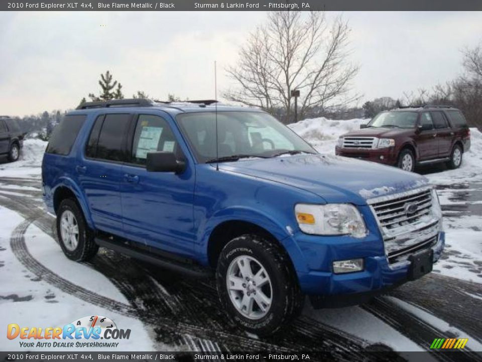 2010 Ford Explorer XLT 4x4 Blue Flame Metallic / Black Photo #1