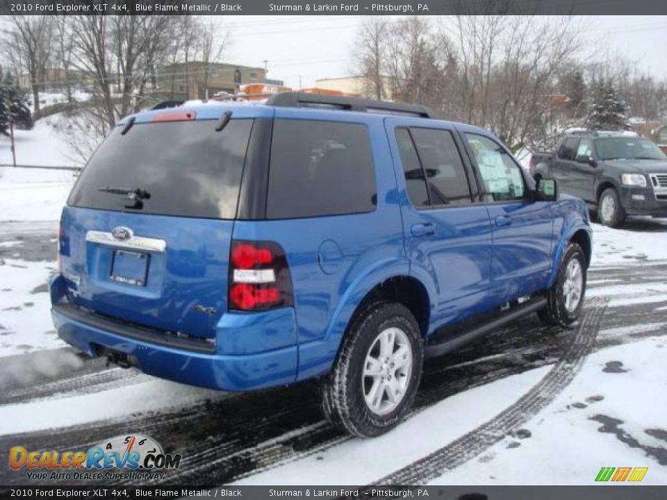 2010 Ford Explorer XLT 4x4 Blue Flame Metallic / Black Photo #3