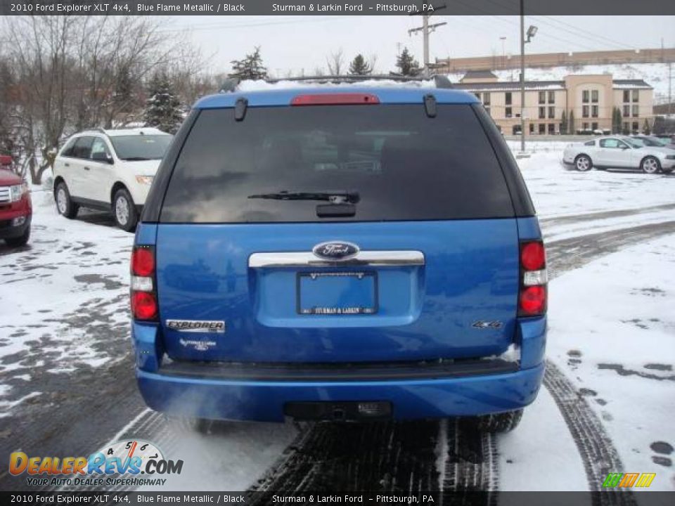 2010 Ford Explorer XLT 4x4 Blue Flame Metallic / Black Photo #4