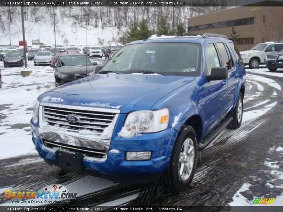 2010 Ford Explorer XLT 4x4 Blue Flame Metallic / Black Photo #7