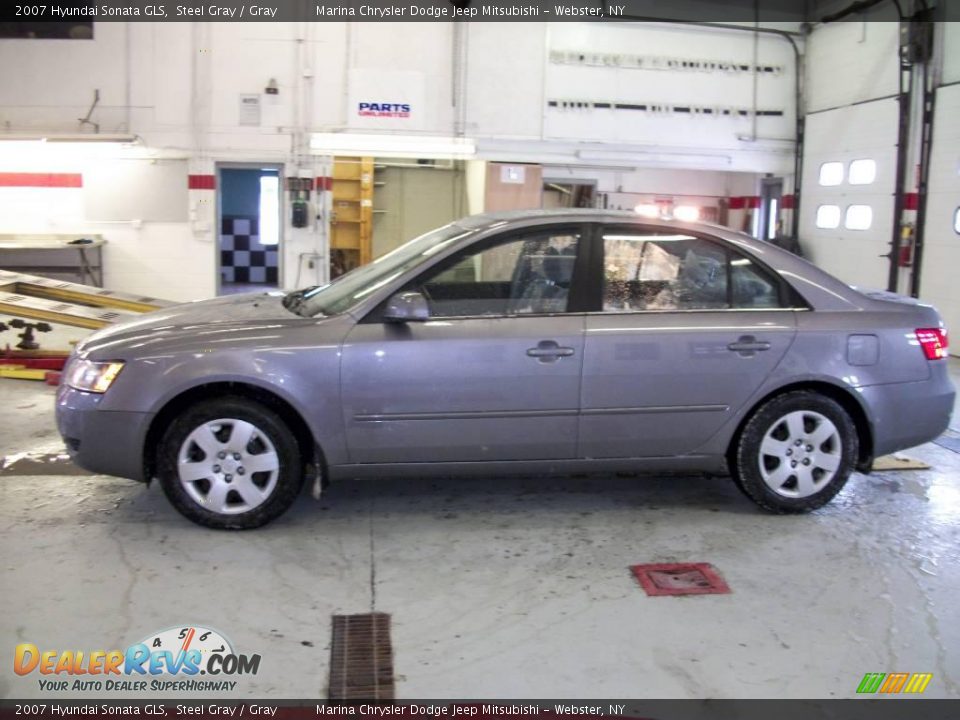 2007 Hyundai Sonata GLS Steel Gray / Gray Photo #2