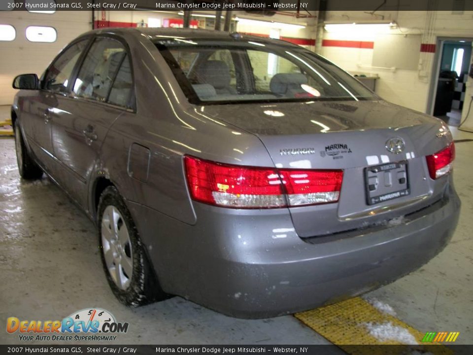2007 Hyundai Sonata GLS Steel Gray / Gray Photo #3