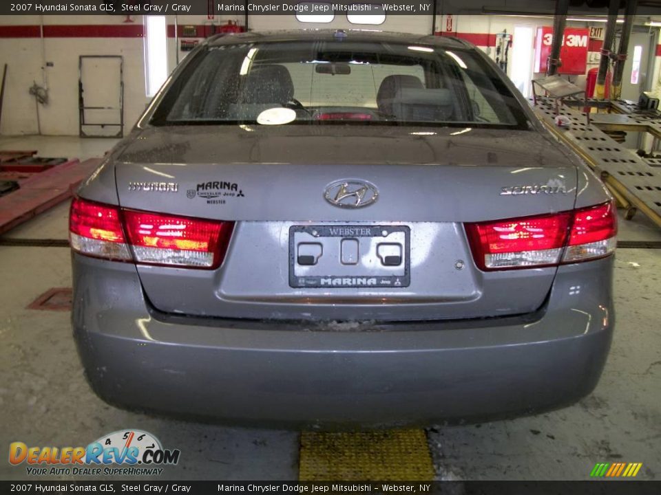 2007 Hyundai Sonata GLS Steel Gray / Gray Photo #4