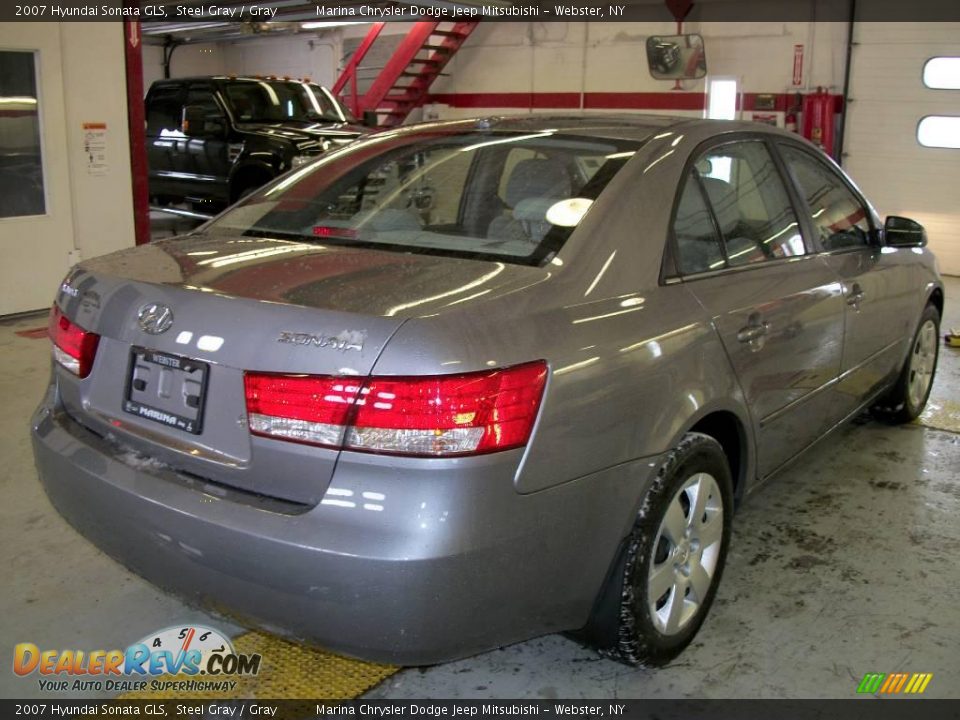 2007 Hyundai Sonata GLS Steel Gray / Gray Photo #5