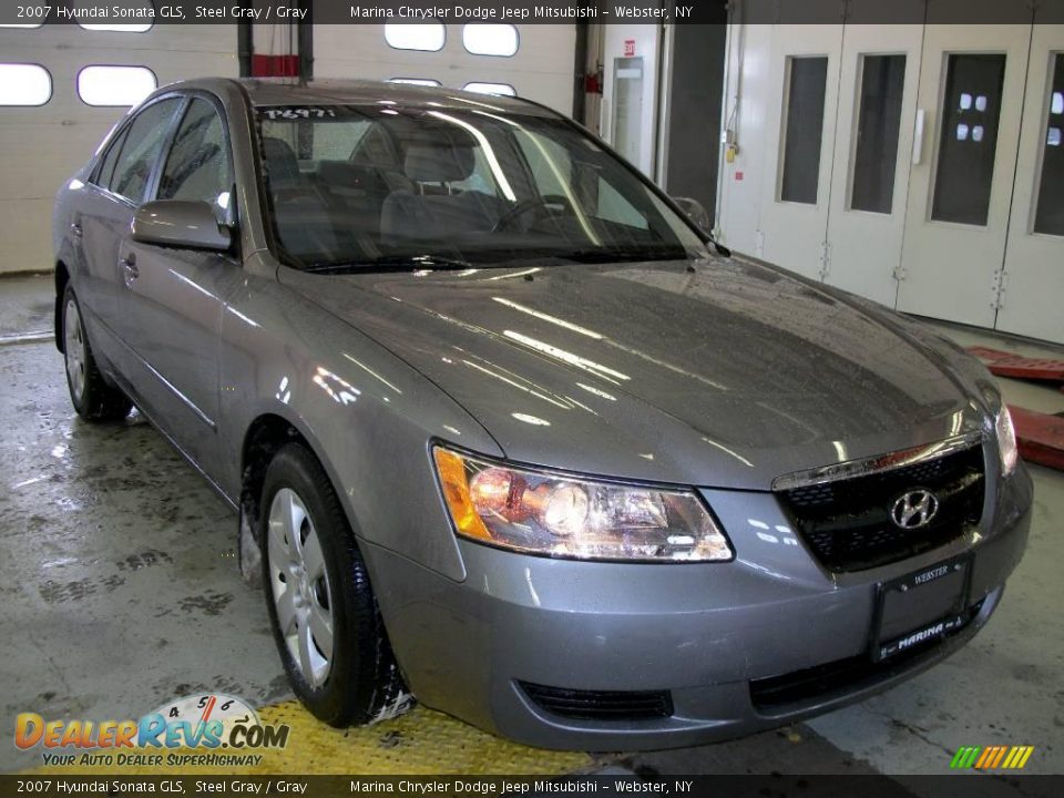 2007 Hyundai Sonata GLS Steel Gray / Gray Photo #7