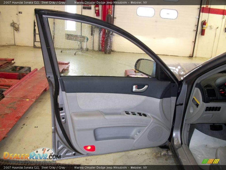 2007 Hyundai Sonata GLS Steel Gray / Gray Photo #9