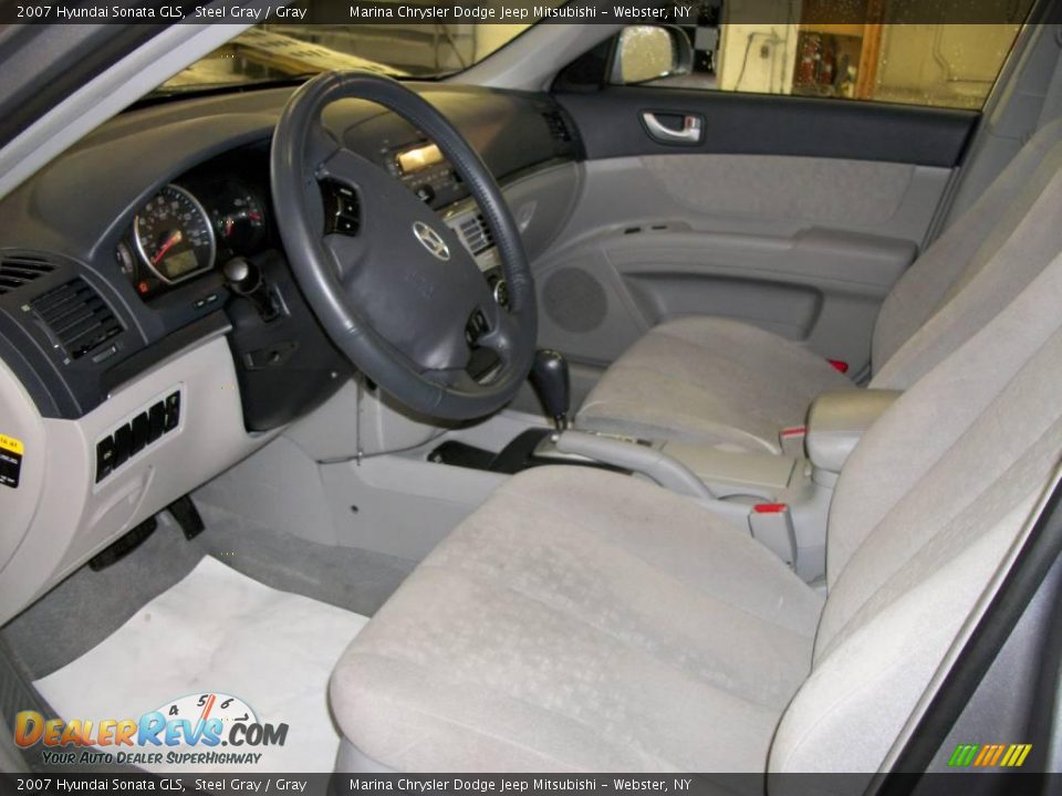 2007 Hyundai Sonata GLS Steel Gray / Gray Photo #10