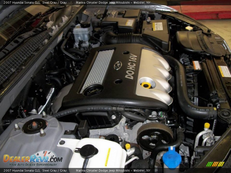 2007 Hyundai Sonata GLS Steel Gray / Gray Photo #22