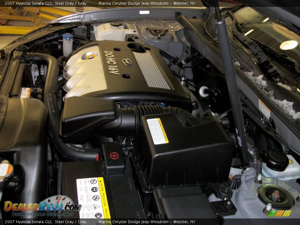 2007 Hyundai Sonata GLS Steel Gray / Gray Photo #23