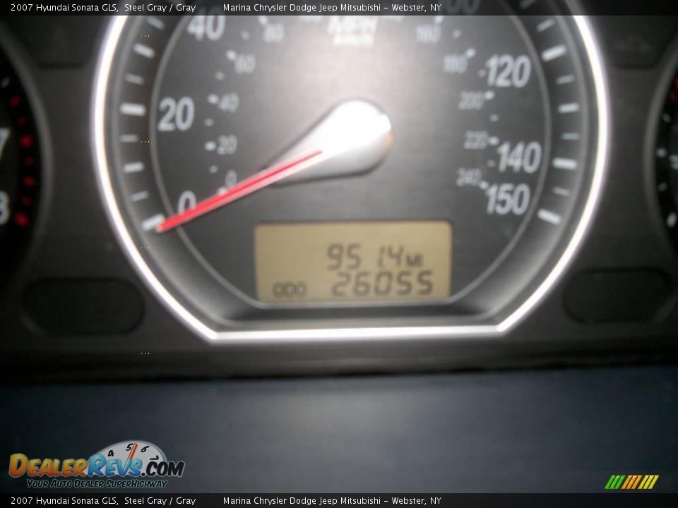 2007 Hyundai Sonata GLS Steel Gray / Gray Photo #26