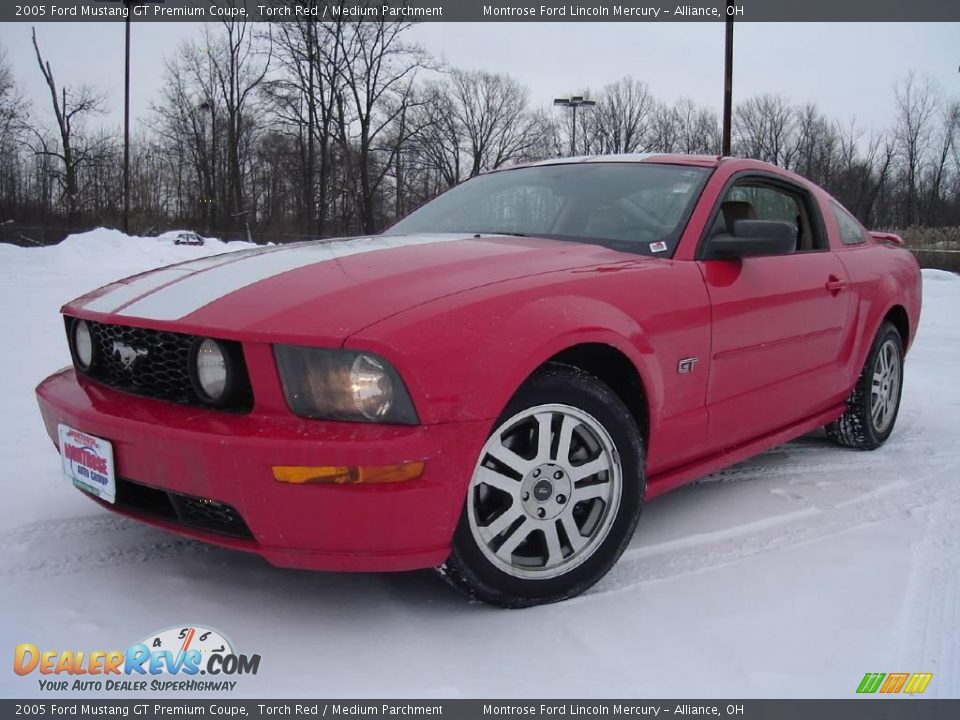 2005 Ford Mustang GT Premium Coupe Torch Red / Medium Parchment Photo #1