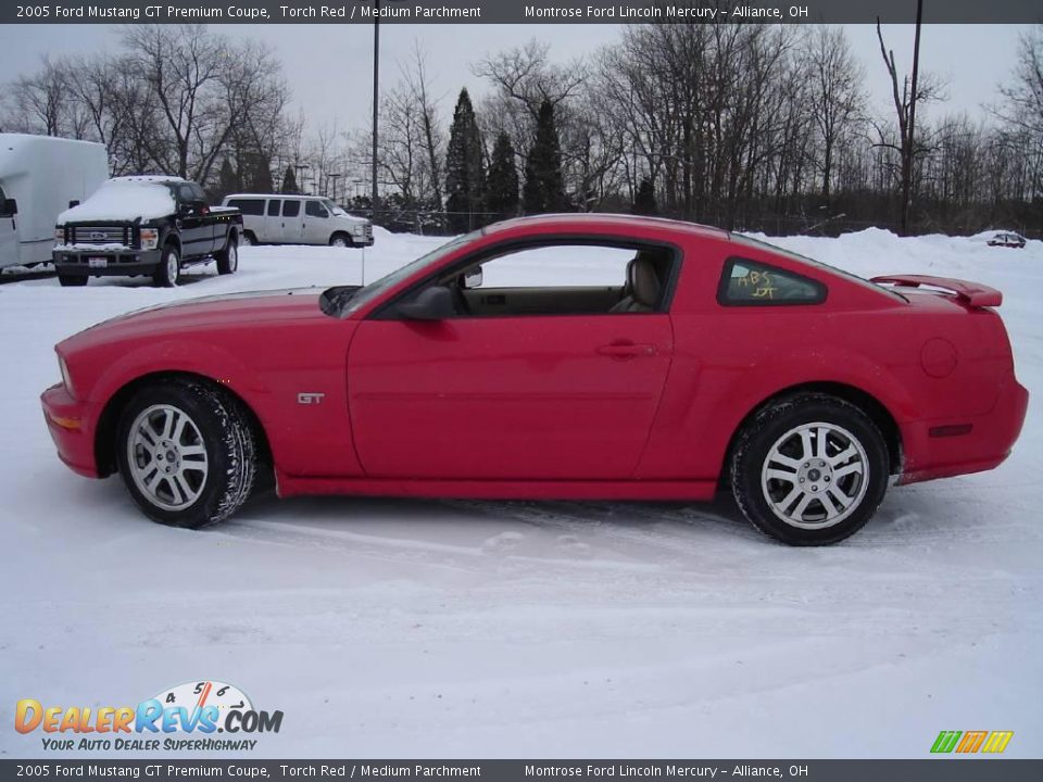 2005 Ford Mustang GT Premium Coupe Torch Red / Medium Parchment Photo #2