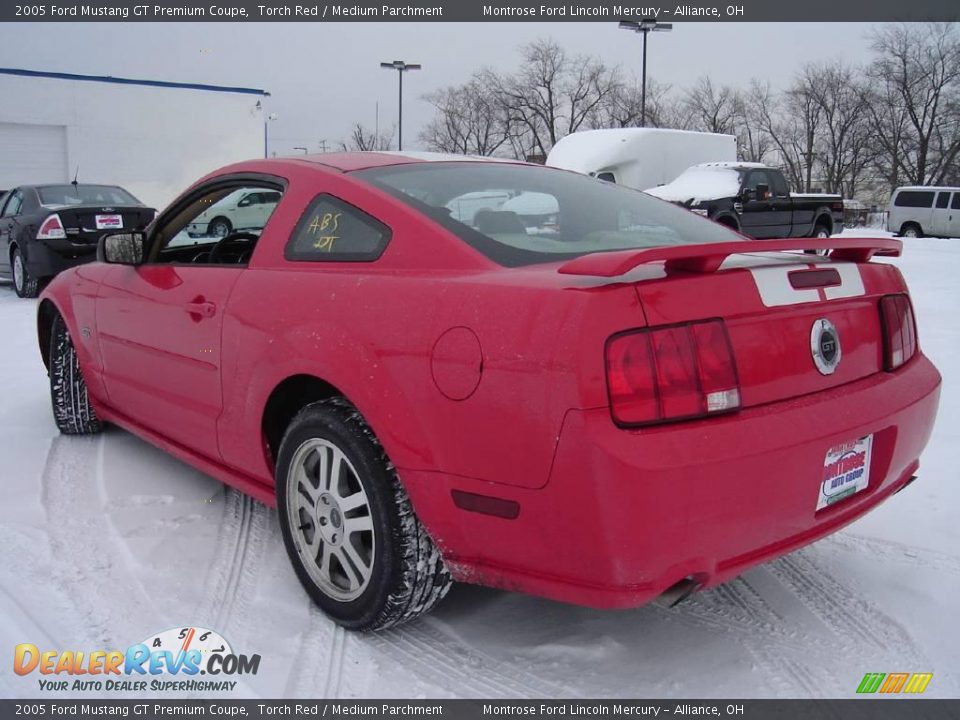 2005 Ford Mustang GT Premium Coupe Torch Red / Medium Parchment Photo #3