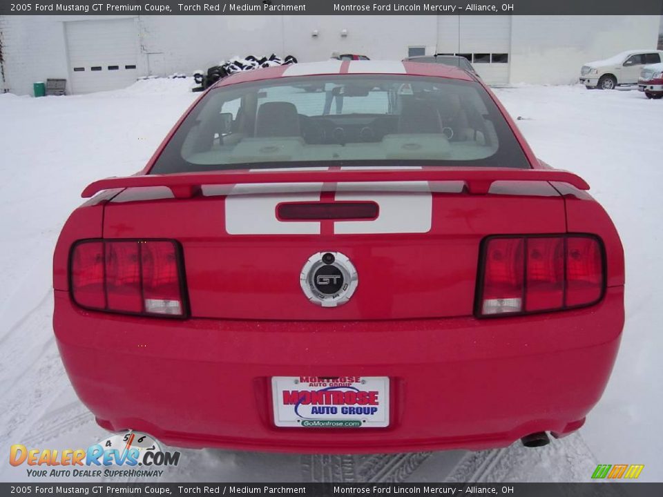 2005 Ford Mustang GT Premium Coupe Torch Red / Medium Parchment Photo #4